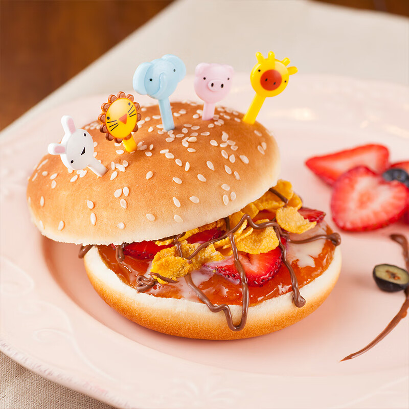 嘉顿汉堡面包胚新鲜含芝麻面营养早餐下午茶糕点225g*2袋【仅限广东】