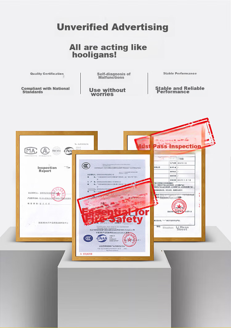 LFang PS-GT20 Smoke Alarm, Fire Detector with 3C Certification, Networked System for Fire Detection, One-To 8