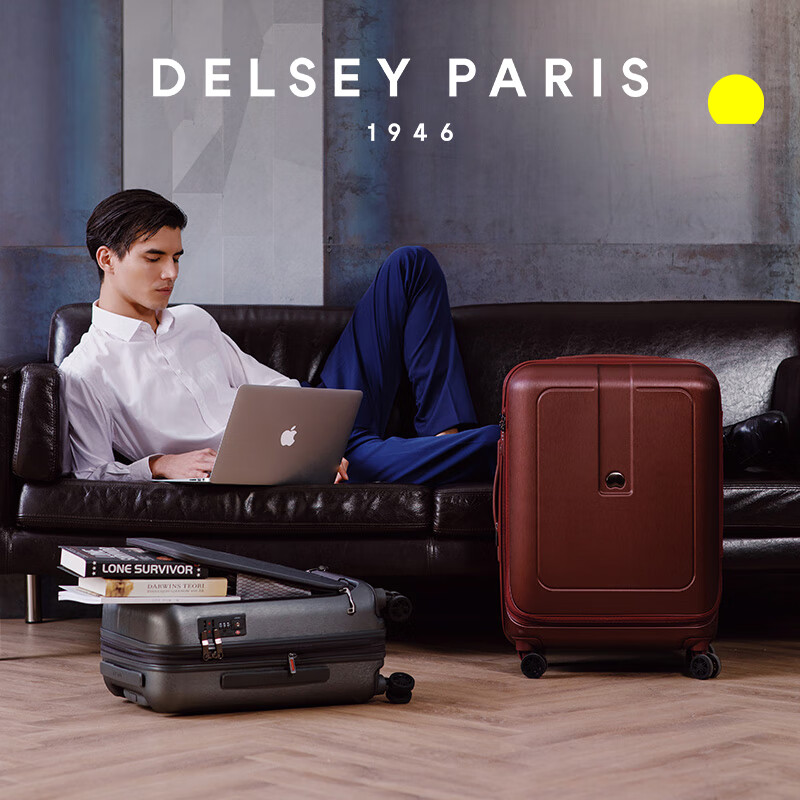 Чемодан DELSEY French Ambassador, 28 дюймов, большой вместимости, с кодовым замком и тихими колесами