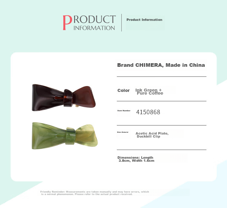 CHIMERA 2 Pieces Bangs Side Hair Clips, Back of Head Duck Bill Clips, Hair Accessories, Hairpins, Birthday Gift for Girls 2