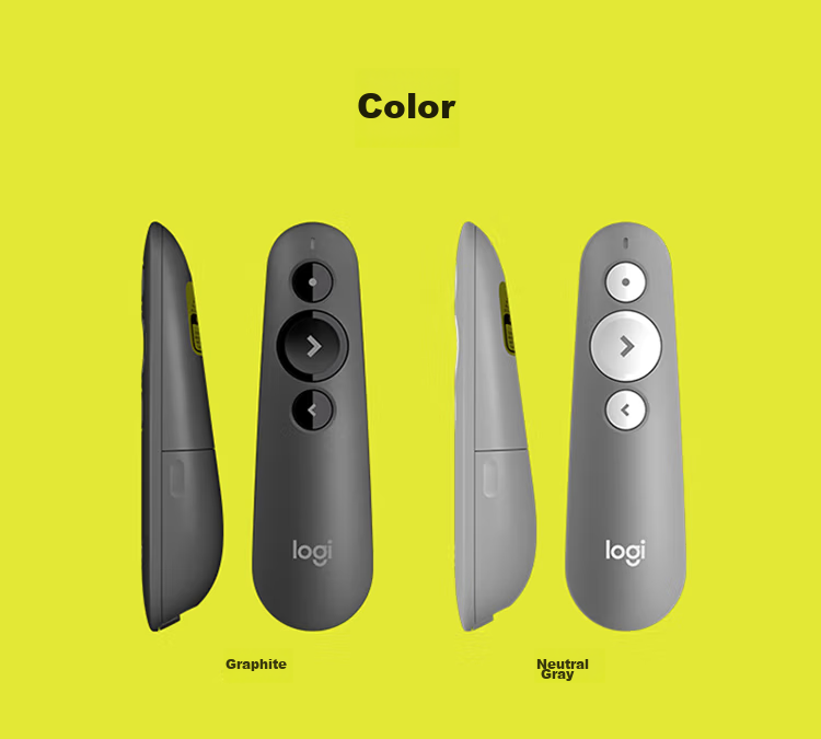 Logitech R500 Enterprise-Grade Upgraded Wireless Presenter R500S Laser Pointer PPT Page-Turning Pen for Business Office Use, Compatible with Mac iOS, Gray 7