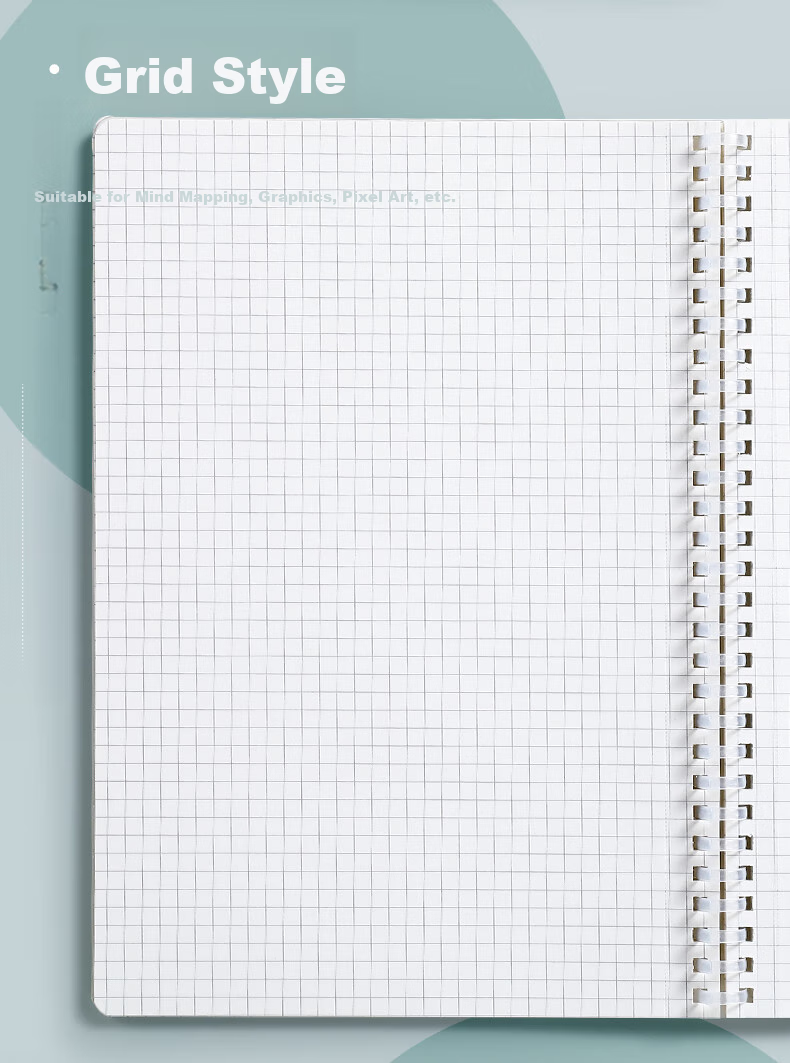 Wengu English Spiral Notebook, 80 Sheets, Simple Design, Aesthetically Pleasing, College Student Homework Book, Office Work Journal, SXQ-008 10