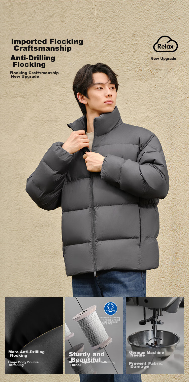 Semir Lightweight down Jacket | Men's Winter Triple-Protection Coat, 90% Down, Thick Stand-Collar Puffer Jacket 109724113102 7