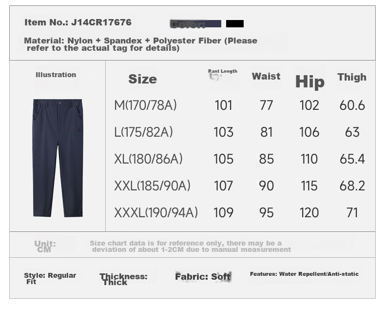 CAMEL Casual Pants for Men, Cargo Pants, Outdoor Water-Repellent, Loose-Fit Wide-Leg Straight-Waist Woven New Sports Trousers 24