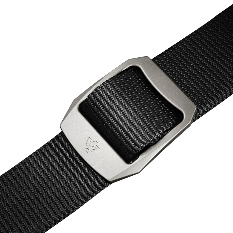 Zhanshuniao R6 (Titanium Alloy Buckle), High-Performance Nylon Belt, Durable Work Belt for Men, Canvas Sports Pants Belt, Military Style
