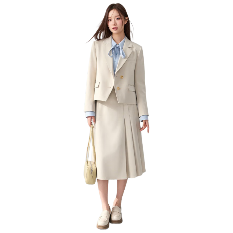 Miss Bird Women's Interview Blazer Professional Work Suit Teacher Commuter Lightweight Small Size Office Outfit