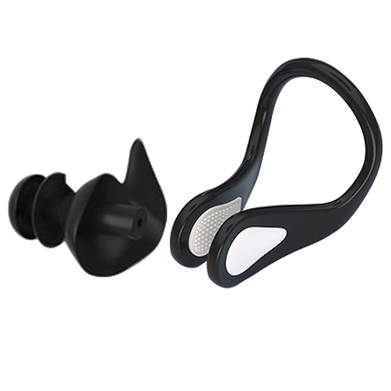 SWANS Swimming Earplugs Waterproof Professional Nose Clip for Men Women Children Bathing Shower Ear Protection Anti-In Water Device Equipment 121 Purple