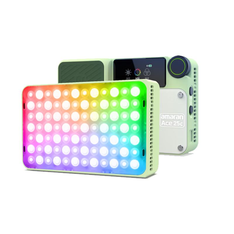 Aputure Aimonla ACE 25C, Live Streaming Fill Light, 25W Photography Light, Handheld Portable Outdoor Night Shooting Full-Color Constant Light Fill Light, Pocket Light