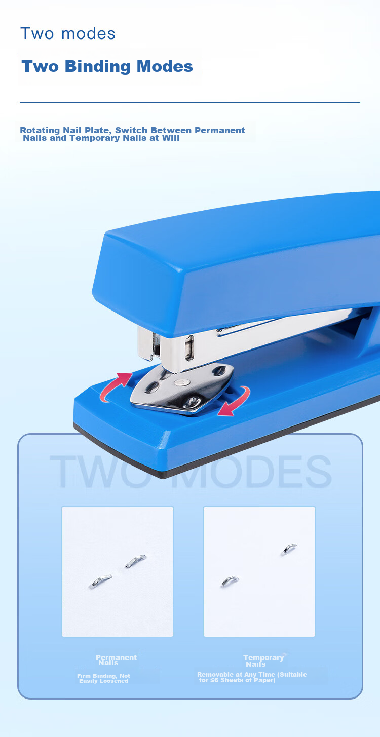COMIX No.12 Office Stapler 3-Piece Set (Stapler, Staple Remover, Staples) Office Supplies Black EB009 3