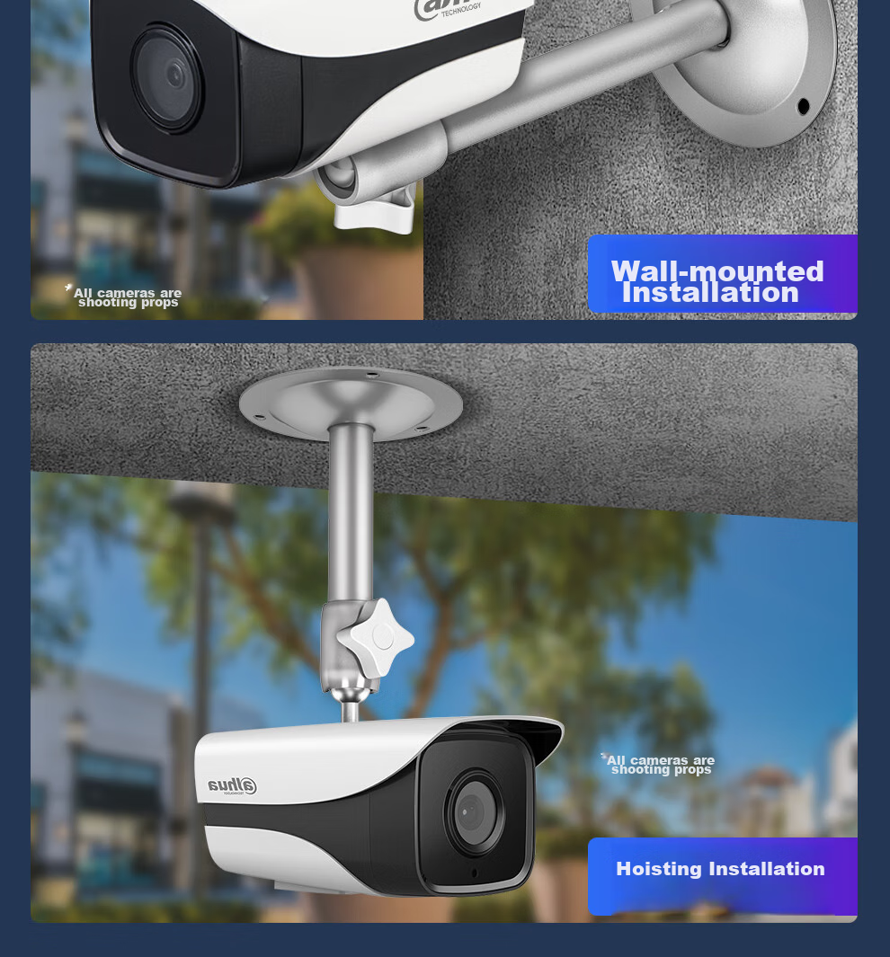 COMPCCTV COMPCCTV SMT-306S Surveillance Camera Mount with Level And Junction Box for Indoor And Outdoor Use, Adjustable Wall-Mounted Camera Bracket with Cable Management And Storage Box 11