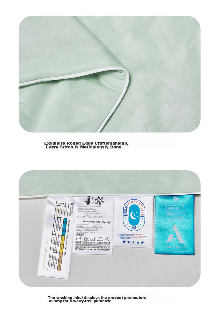 MUJI Class A Cooling Air-Conditioned Quilt Summer Quilt Washable Summer Cooling Quilt Cooling Value 0.31 Thin Summer Quilt 1.8m*2m 14