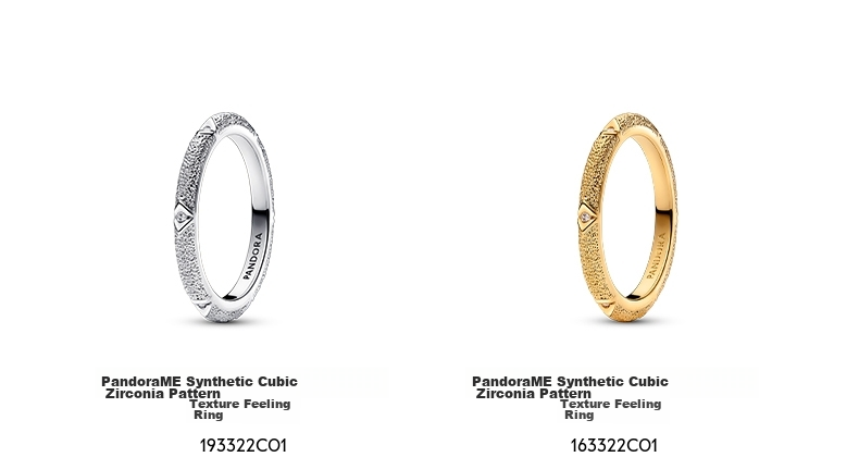 Pandora ME Series Casual Starry Ring, Gold And Silver, Stackable, Gift for Girlfriend on Birthday 4