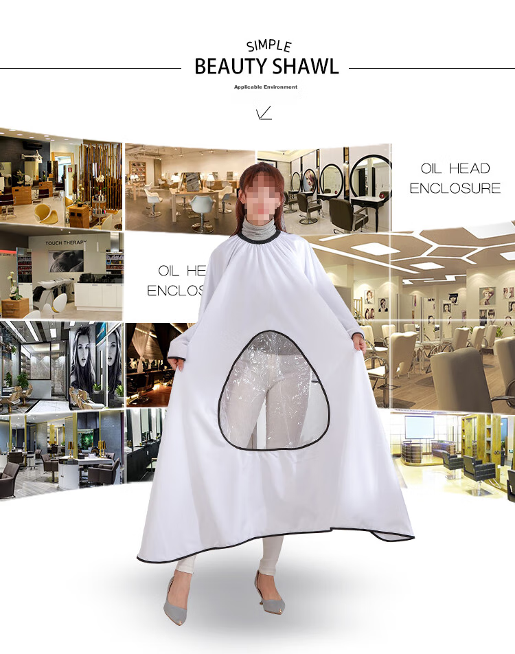 Jinghuisichuang Haircut Cape, Adult Hairdressing Wrap, Enlarged Waterproof Cape, Hair-Resistant Fabric 2