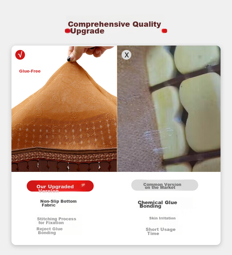 GREAT LIFE Car Seat Cushion, Summer Wooden Bead Cooling Pad, All-Season Ice Mat, Office Chair Pad, Breathable Car Single Piece 4