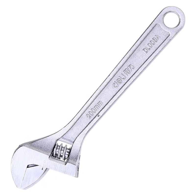 DELIGONGJU Light Handle Adjustable Wrench (Silver), 8 Inches, DL008A (Random Delivery of New Or Old Units)