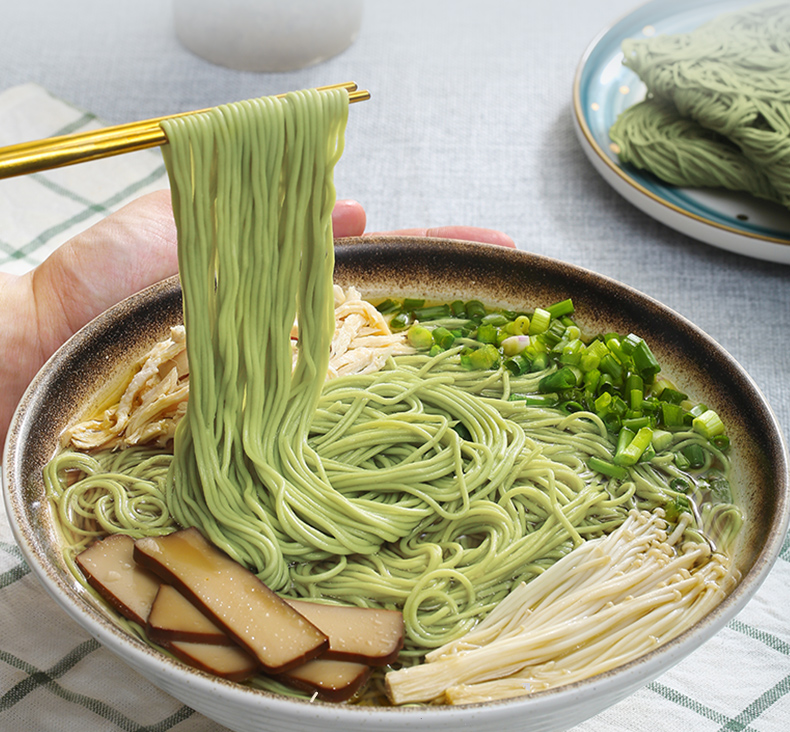 弘威蔬菜面750g菠菜面条非油炸面饼杂粮面挂面代餐主食火锅面方便速食