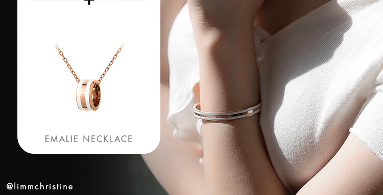 DanielWellington DW Ceramic White Rose Gold Ring for Women, Size 48 Couple Rings DW039 Birthday Gift for Girls 10