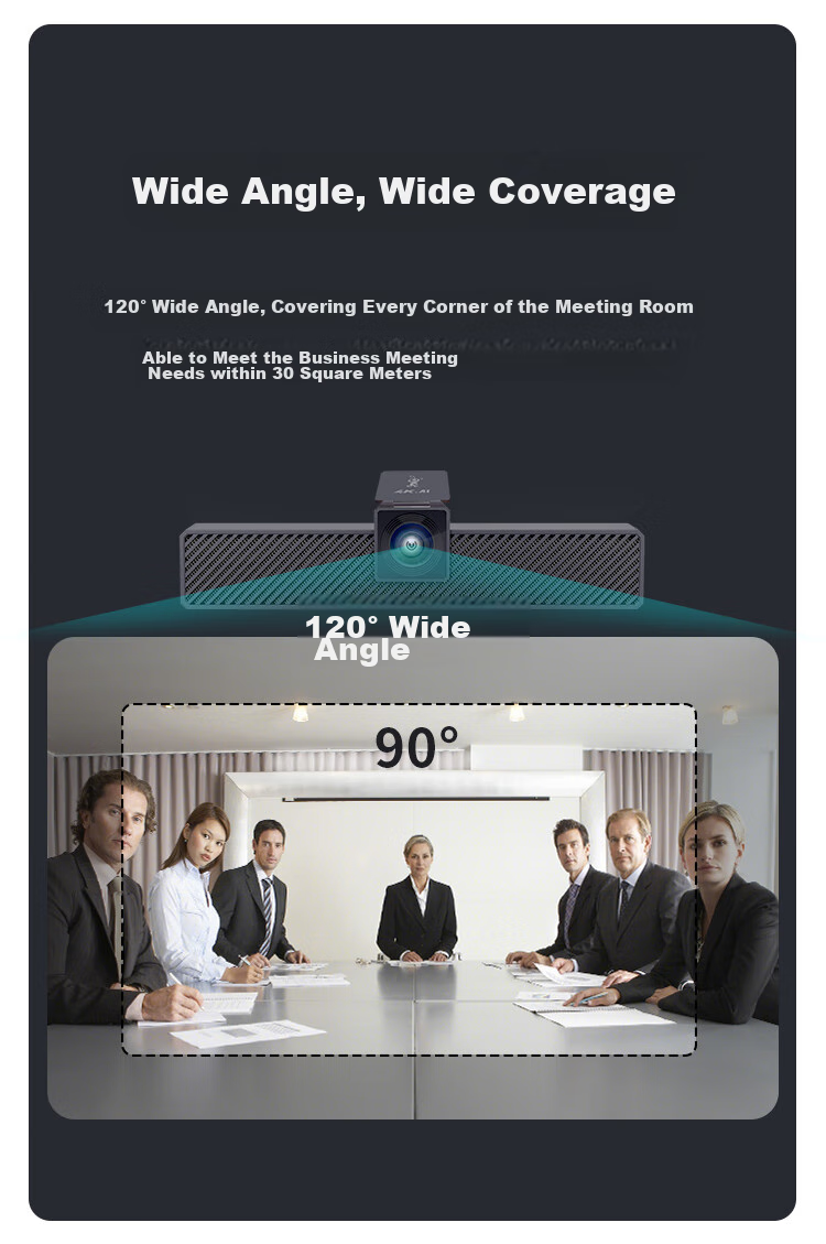 Aoni Computer Webcam, 2K High-Definition 4 Million Pixel Video, USB for Desktop And Laptop Computers, Built-In Dual Microphones, Plug And Play, C39 6