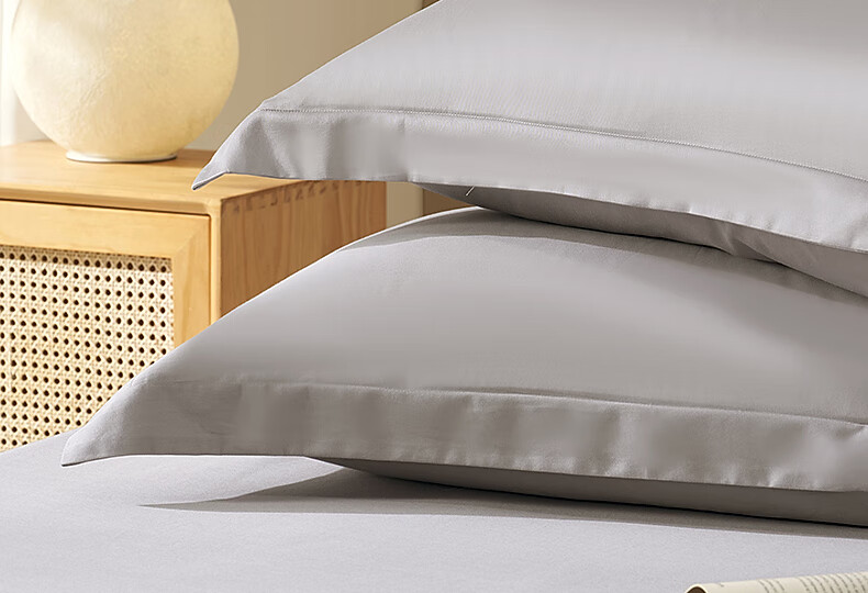 Bailisi Shuixing Jiafang Brand 60-Count Long-Staple Cotton Pillowcase, Single Piece, Double Pillow Cover, High-Count Sateen, for Family Use 2
