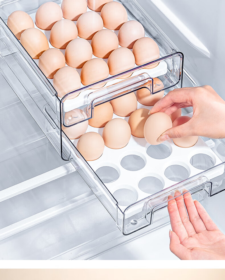 KATEI STORY Japanese Side-Door Egg Storage Box, Refrigerator Food-Grade Preservation Container, Kitchen Organizer, Egg Holder, Storage Solutio 8
