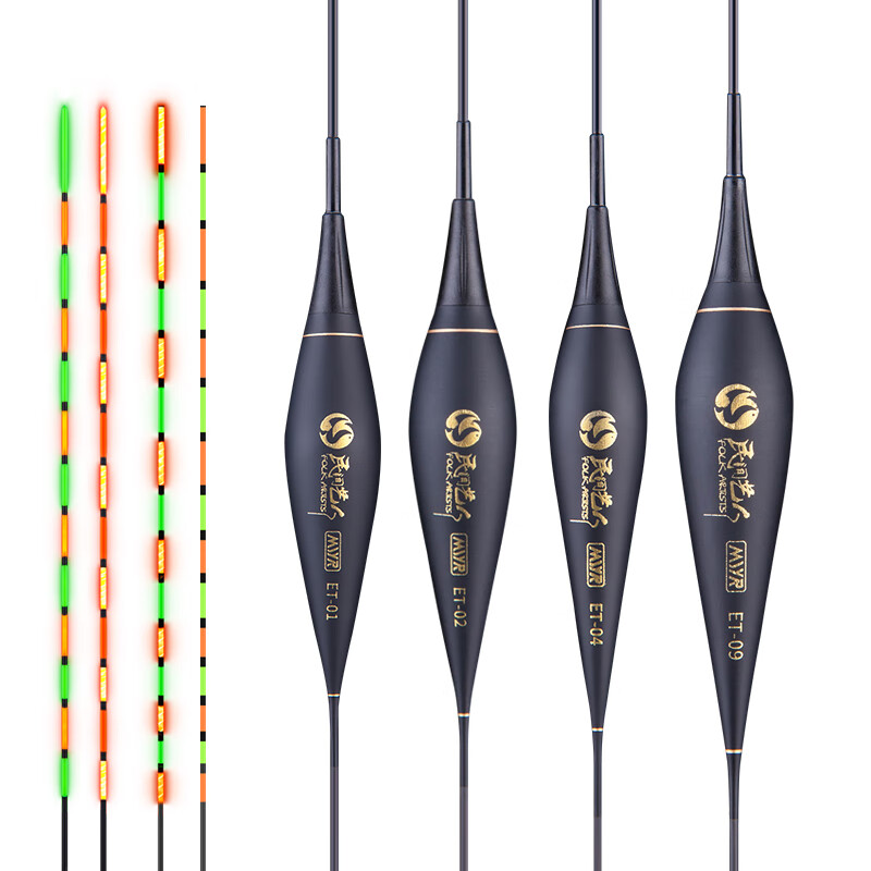 Minjianyiren Frosted Luminous Float, Black Pit Extended And Thickened Eye-Catching Day And Night Electronic Float, Carp Fishing Float for Big Fish