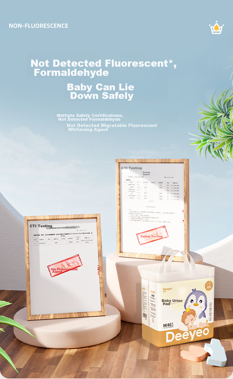 Deyou Disposable Baby Changing Pads, 46 Pieces, 33*45cm, Nursing Pads, Non-Washable Diaper Pads, Menstrual Pads 12