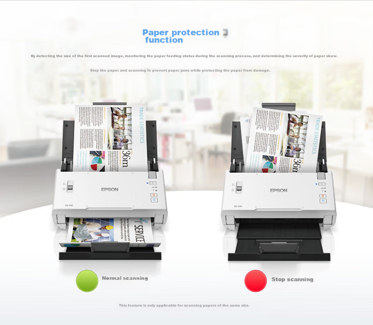 Epson DS-410 A4 Sheet-Fed Scanner with Automatic Continuous Scanning, High-Speed Office Use, Duplex Color Scanning 5
