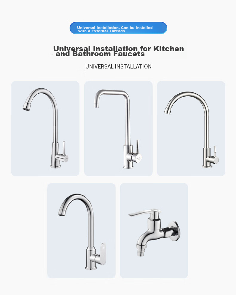 ARROW Faucet Extender Aerator, 360-Degree Rotating Anti-Splash Kitchen Sink Three-Outlet Extender 12