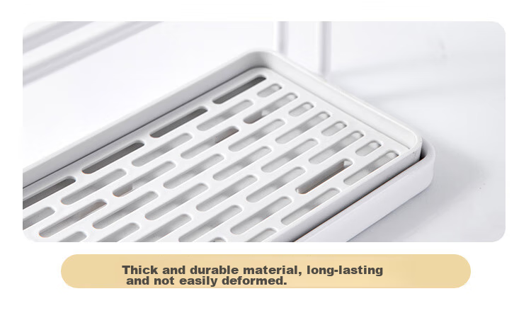 Shengxitao Cup Holder, Kitchen Draining Storage Rack, Multifunctional Double-Layer Water Cup And Tea Set Storage Shelf, Draining Tray, Home Countertop Cup Rack 16