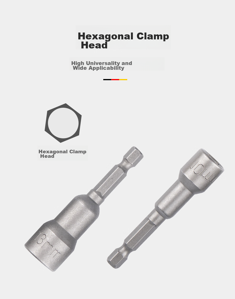 MASTERPROOF Electric Screwdriver Set with Hexagonal Sockets, Bits, Ultra-Hard Hexagonal British Standard Screwdriver, Wrench, And Machine Hexagonal Complete Set 8