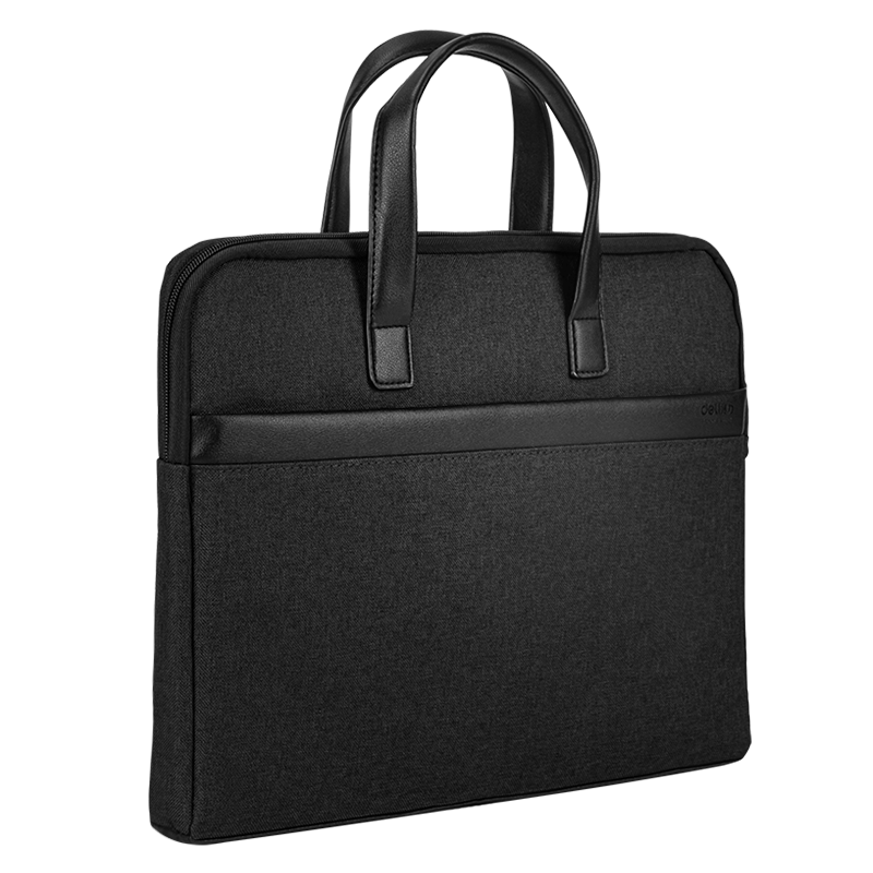 Deli Briefcase, Wide Business Document Bag for Men And Women, Professional File Case/polyester Handbag/document Bag/Portfolio, Black