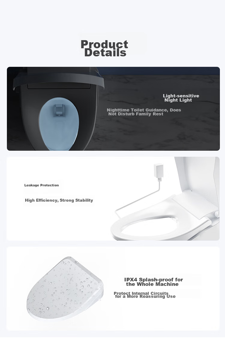 JD Original Elephant Smart Toilet Seat Cover, Fully Automatic Cleaning, Heating, Drying, Electric Heated Toilet Seat Cover, Flip-Up Cover Ring 20