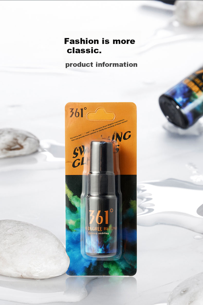 361° Swimming Goggles Anti-Fog Spray for Nearsighted Glasses, High-Definition Lens Universal Long-Lasting Anti-Fog Spray 15ML 7