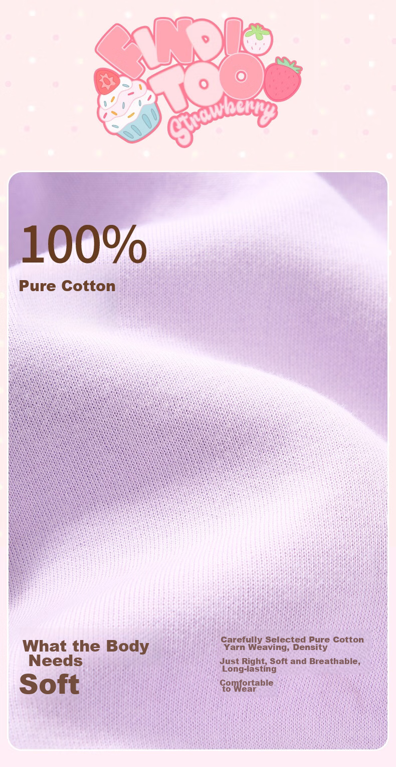 Fenteng Children's Pajamas, Girls' Pink Daisy Rabbit IP Early Spring Pure Cotton Raglan Sleeve Sleepwear for Older Childre 6