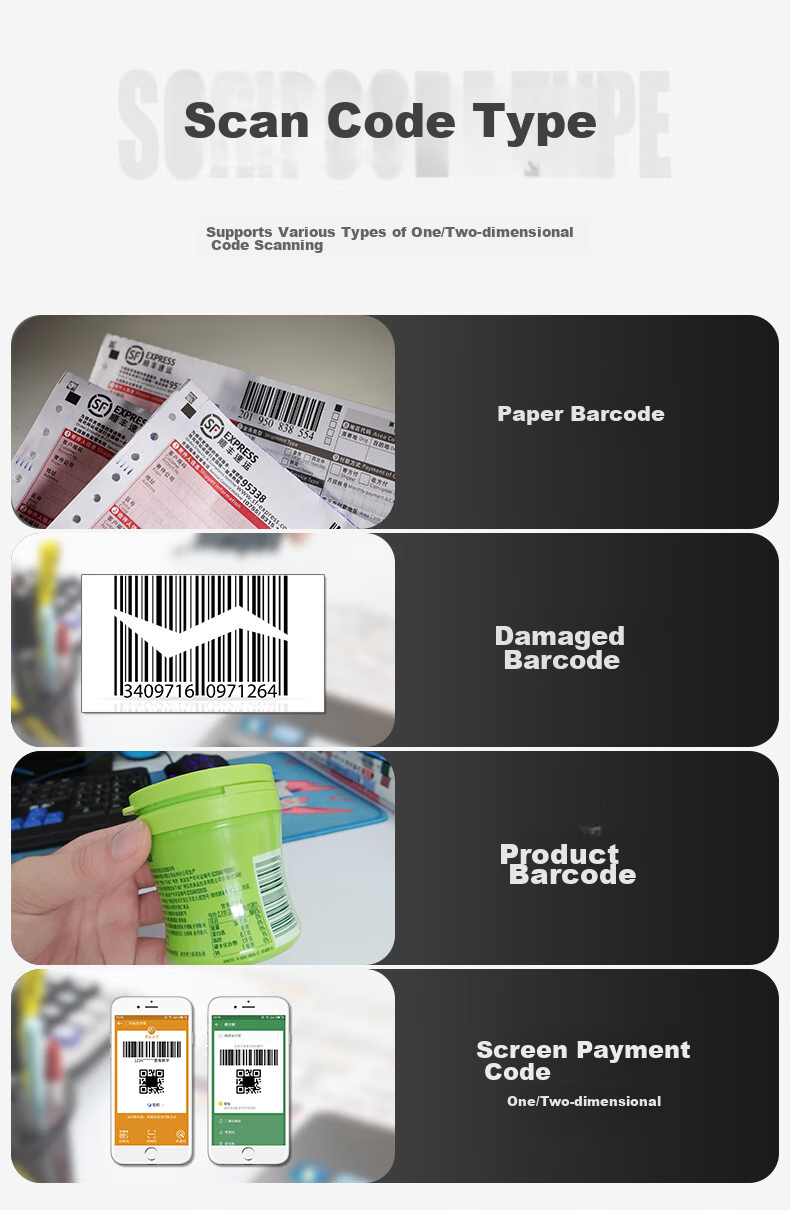NTEUMM NETUM Wireless 2D Bluetooth Scanner for Supermarkets, Payment Collection, Cashier, Invoice Scanning, Barcode Universal Express Logistics Inquiry Scanner C750 4