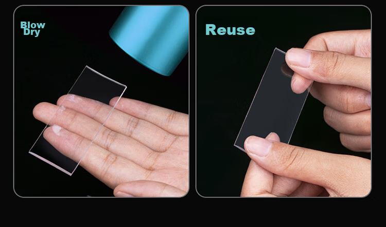 Jinlongxing [Buy One Get One Free] Nano Adhesive Double-Sided Tape, Traceless Adhesive, Strong Adhesive, Double-Sided Fixing Tape, Transparent Double-Sided Tape, 3M Double-Sided Tape, Transparent Waterproof Adhesive, Floor And Wall Fixing Tape 5