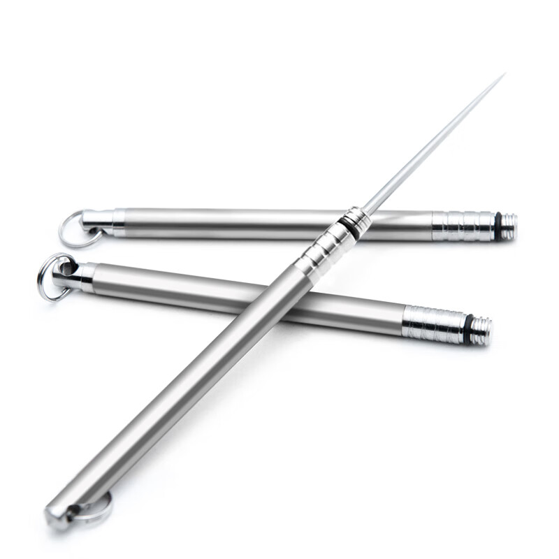 YORA Titanium Alloy Toothpick Pendant Multifunctional Portable Toothpick Holder Fruit Pick Household Car Keychain