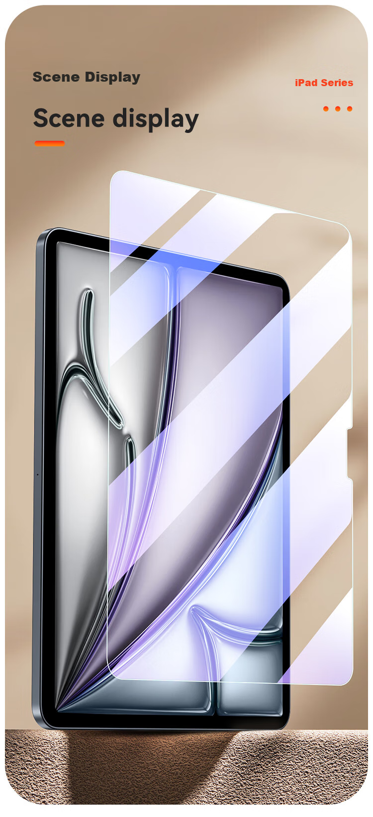 BIAZE Compatible with 2026 M4 Chip Apple IPad Air 11-Inch Tempered Glass Screen Protector, Anti-Blue Light And Anti-Fingerprint Protective Film for Apple IPad Air 8/7/6 11-Inch 12