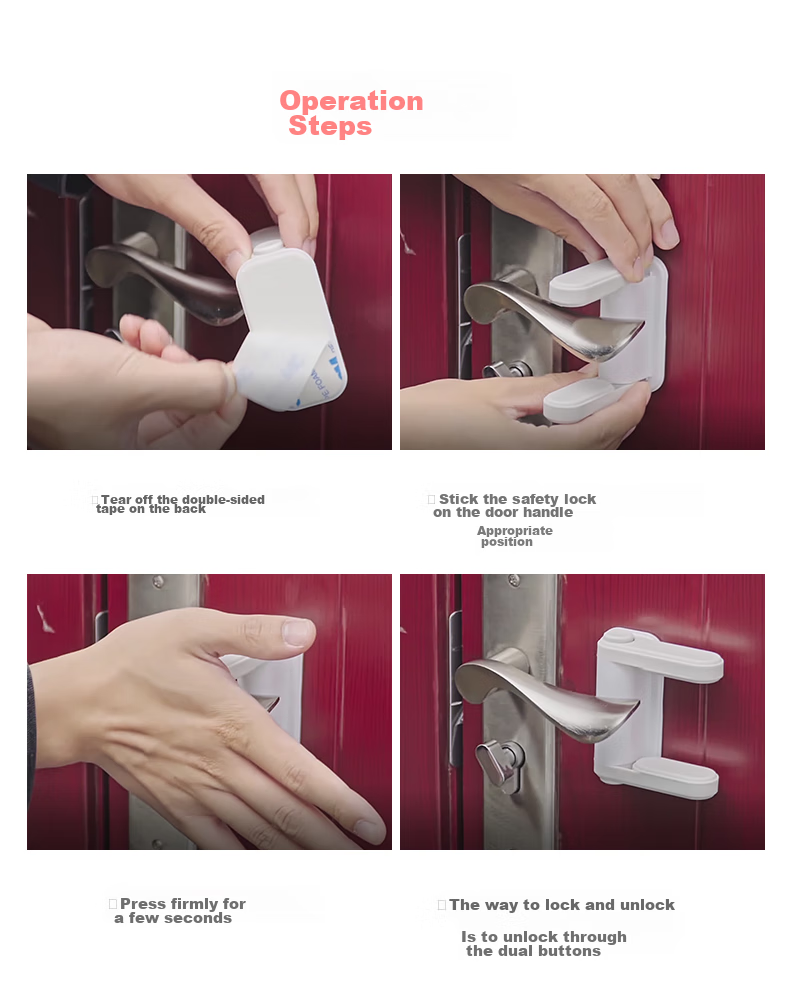 BFU Child Safety Lock, Anti-Theft Door Lock, Anti-Baby Door Opener, New Or Old Packaging Shipped Randomly 9