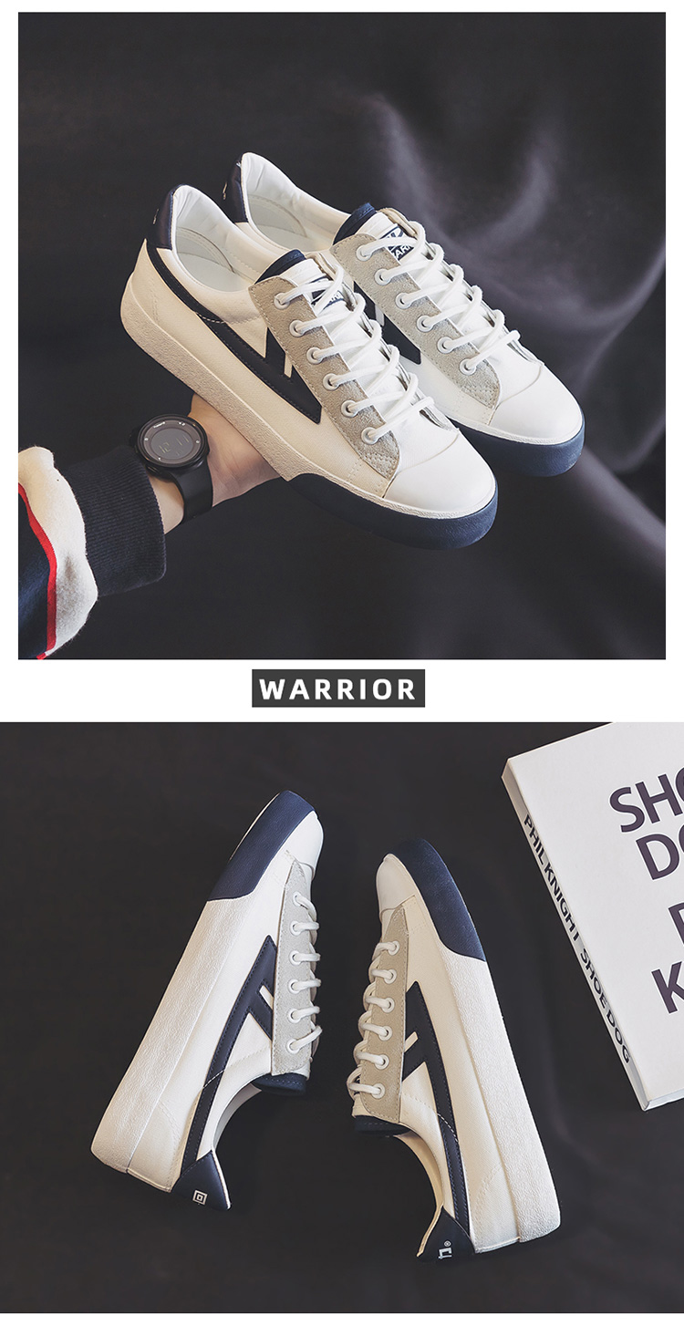 Warrior Official Canvas Shoes, Men's And Women's Casual Sneakers, Breathable Sports Skateboard Shoes for Autumn, KGH647MJ, Beige-Red, Size 39 1