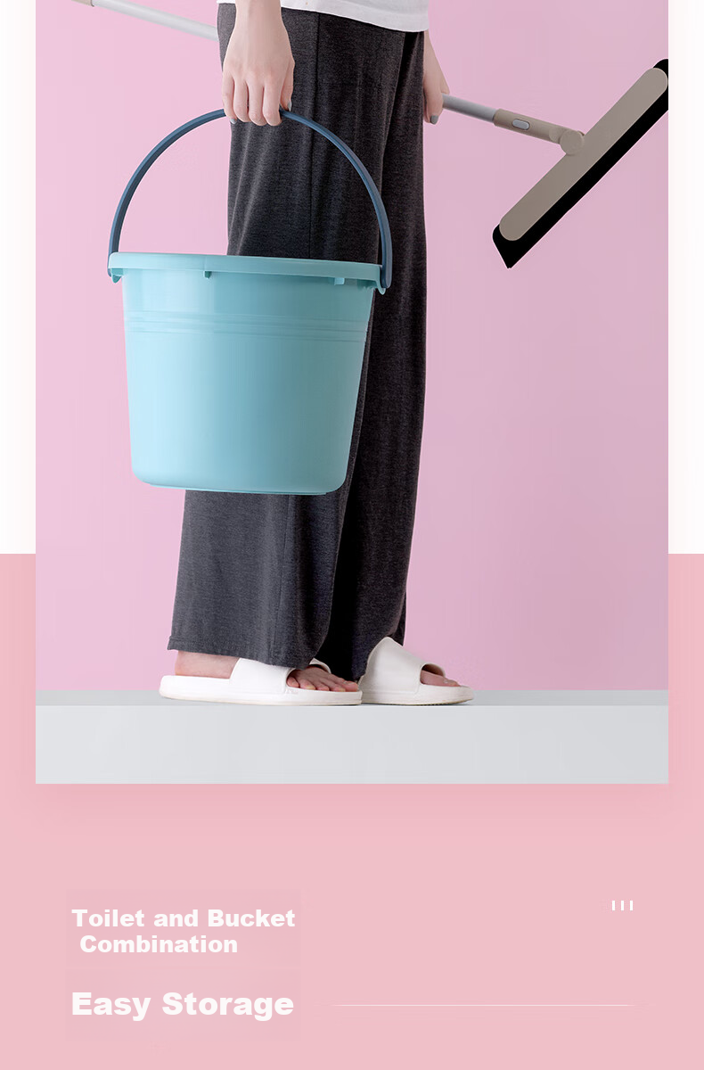 CHAHUA Water Bucket, 14.4L Large Plastic Bucket, Laundry Foot Soak Bucket, Car Wash Water Storage Bucket, Thickened Mop Bucket* 7