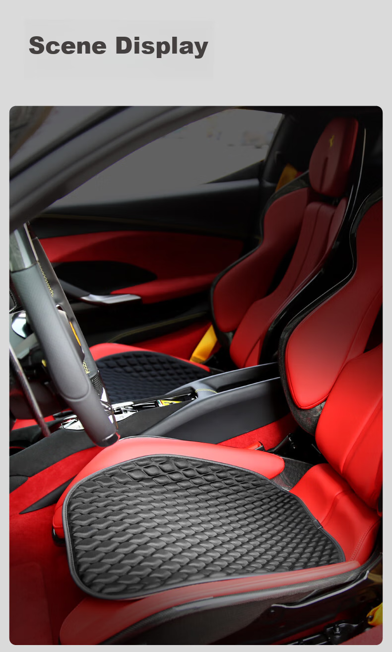 BIMLL Summer Seat Cushion, Honeycomb Gel Ice Pad, Chair Mat, Office Long-Sitting Car Breathable Silicone Cooling Pad, Butt Pad 10