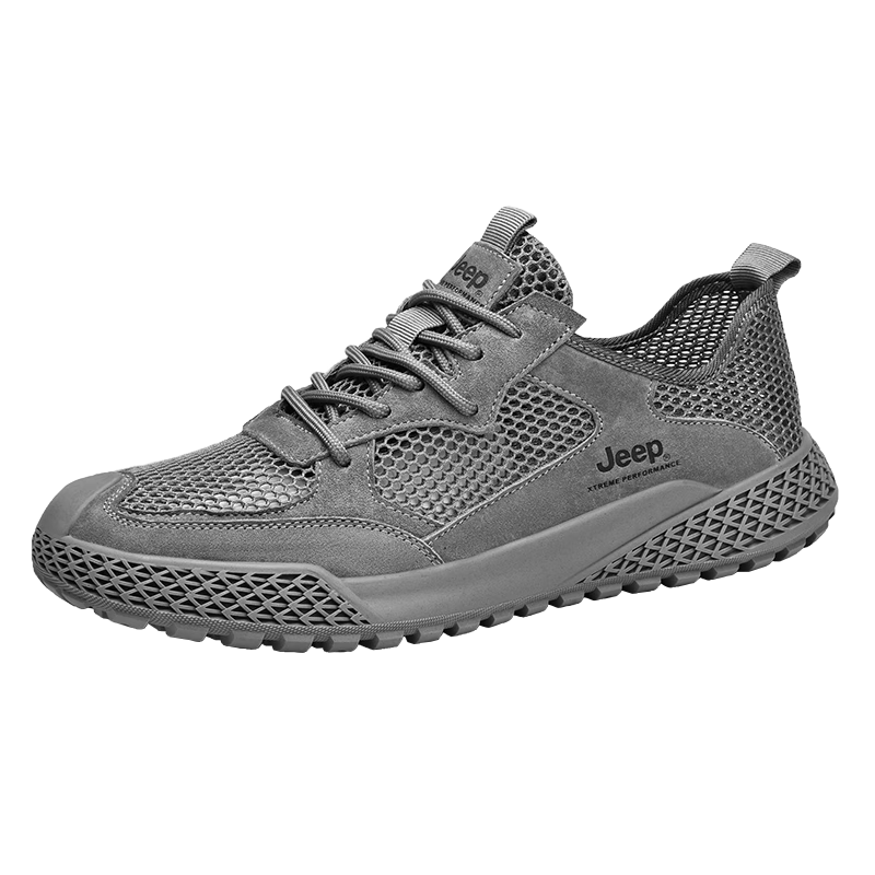 JEEP Hiking Shoes for Men, Outdoor Sports Shoes, Breathable Sandals, Wear-Resistant River Tracing Shoes, Mesh Running Shoes, Non-Slip Mountaineering Shoes for Me