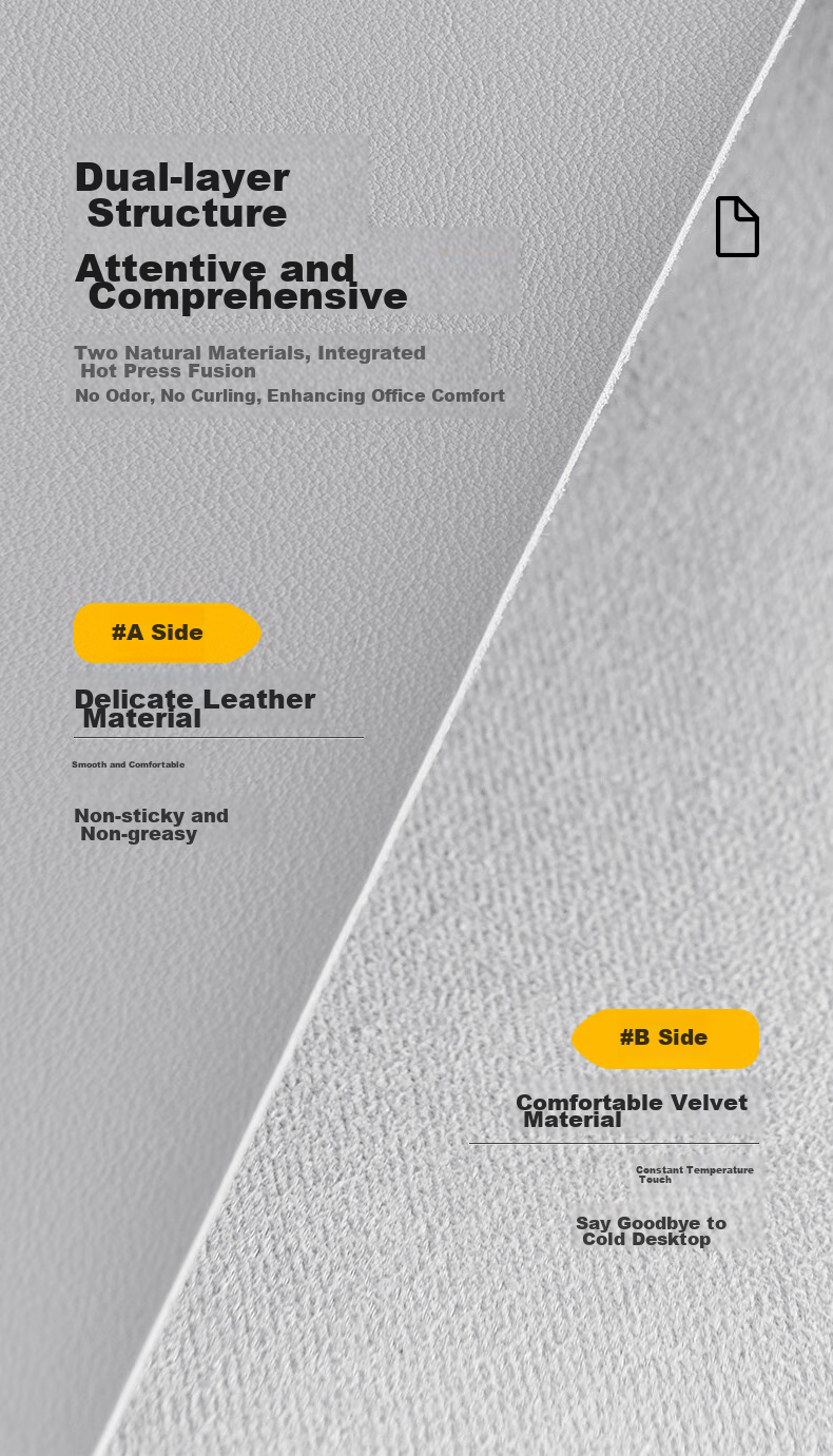 DiyiGongfang Extra Large Leather Office Gaming Mouse Pad Desk Writing Mat Table Mat Dining Table Mat Keyboard Pad, Fresh Style Waterproof Stain-Resistant Wear-Resistant, 1200*600 Large Size Thickened 3