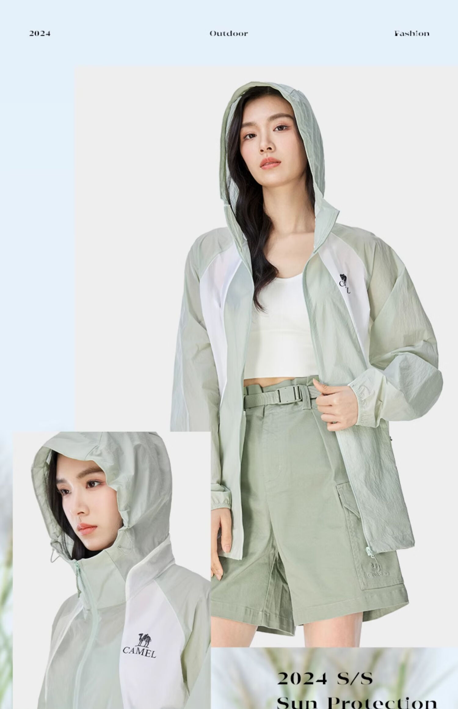 CAMEL Outdoor UPF50 Sun Protection Jacket Cooling Unisex Water-Repellent Coat A34BA68087 13