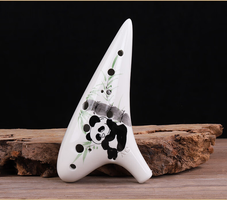Acacia Bird 12-Hole AC Resin Ocarina Durable Student Performance Ocarina Yellow 14