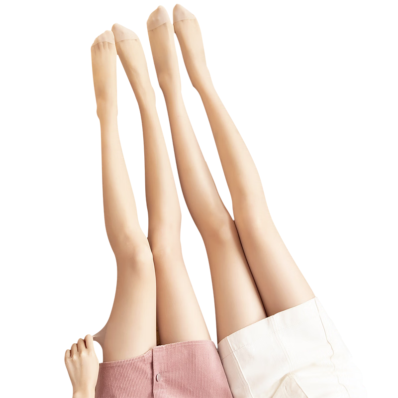 LangSha Women's Summer Ultra-Thin Pineapple Tights, Cuttable, Anti-Slip, Flesh-Colored Pantyhose, Sexy Thigh-High Stockings