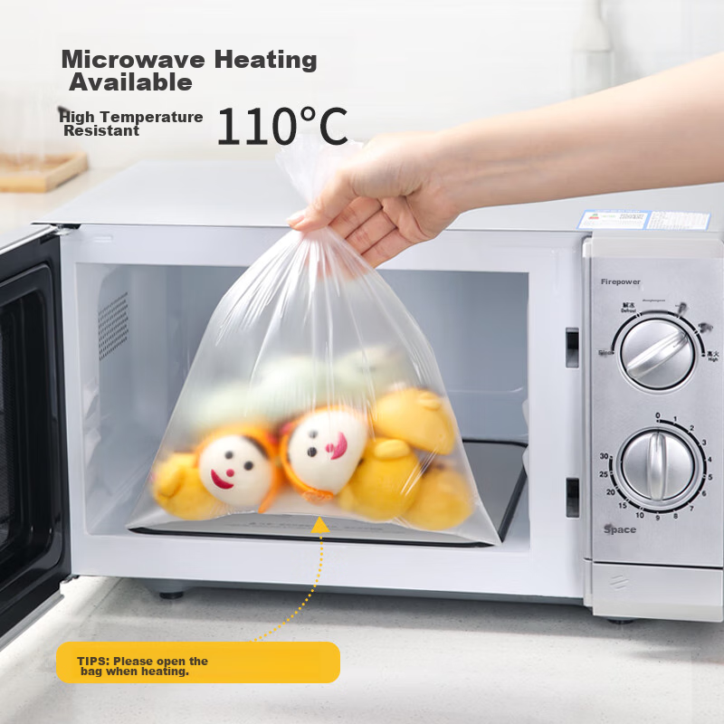 MARYYA Food-Grade Plastic Storage Bags, Medium Size, 500 Count, 30*20cm, Thickened Sealed Bags for Refrigerator