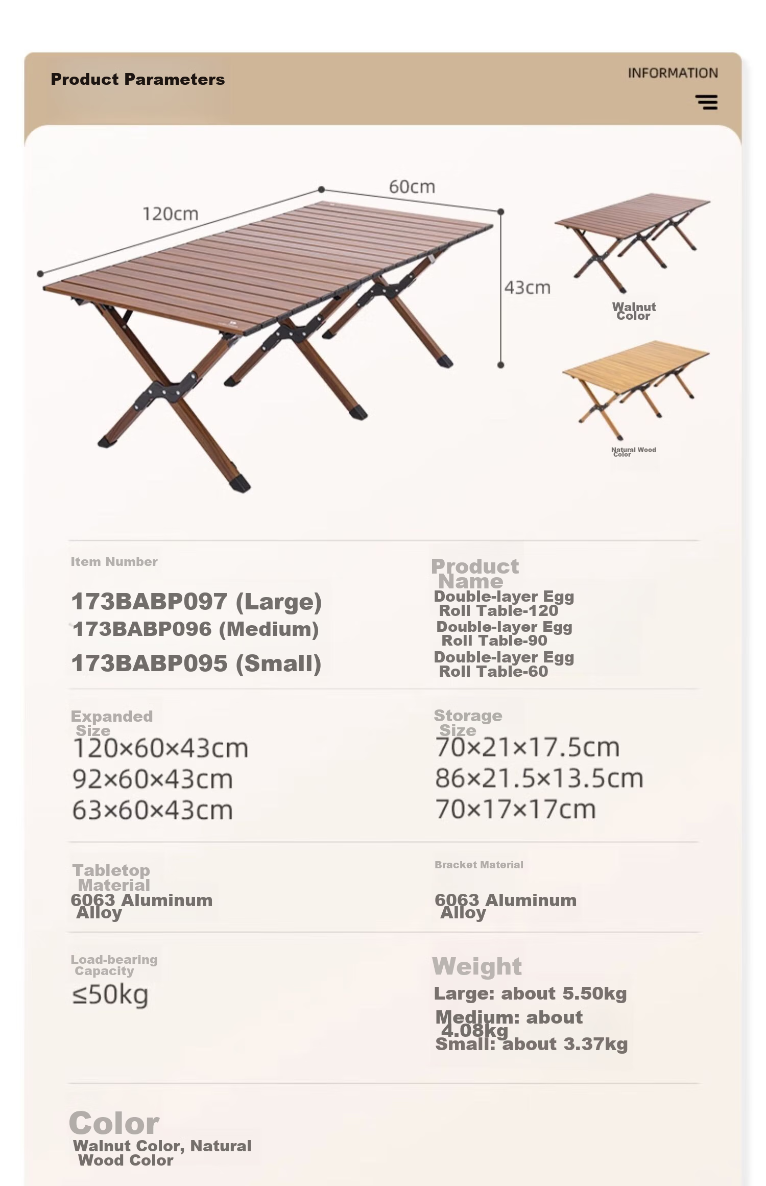 CAMEL Portable Camping Table And Chair Set, Outdoor Folding Table, Carbon Steel Picnic Table, Night Market Stall Egg Roll Table, Folding Chairs 13
