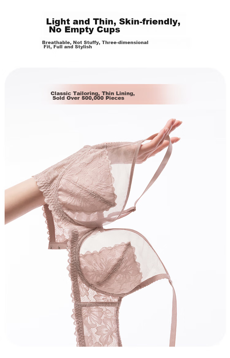 Ordifen 26 New Style Bra, Minimizing for Large Breasts, Full Coverage, Ultra-Thin, Low-Collar, Brassiere Set, Plus Size Women's Bra XB3314 6